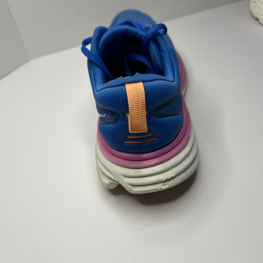 Size 9 B WOMENS Hoka Bondi 8 Coastal Sky Blue Pink - Picture 4 of 16